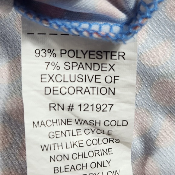 Johnnie-O Performance Polo Shirt Mens Medium Jayme Citrus Print Golf UPF 50 - Picture 14 of 14